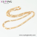 44754 Xuping Atacado jóias 18k banhado a ouro colares simples cadeia de estilo